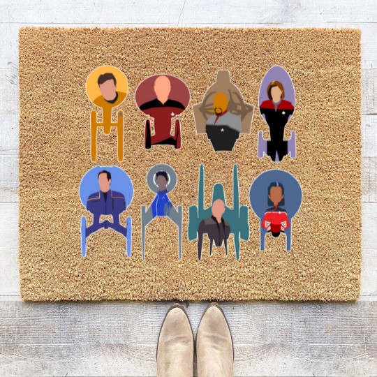 Discover Trek ships & captains 2020 Coir Doormats