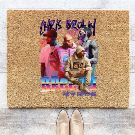 Discover New Chris Brown Breezy Coir Doormats One Of Them Ones Tour Coir Doormats