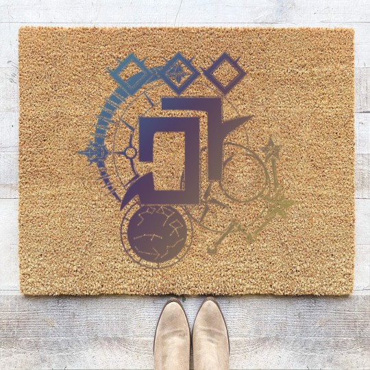 Discover FFXIV Astrologian Job Symbol [FF Style] Coir Doormats