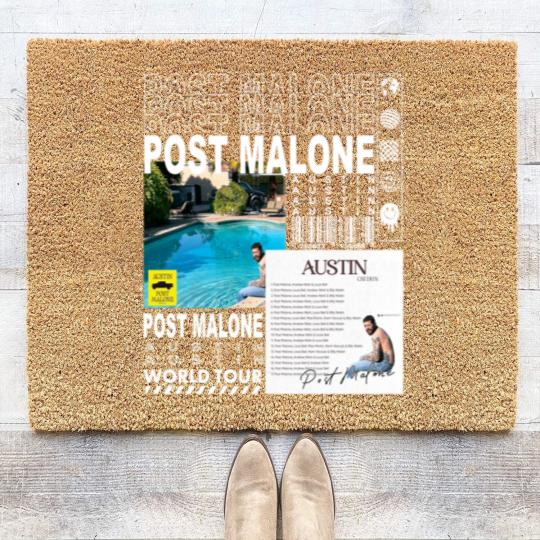 Discover Post Malone Rap Coir Doormats, Vintage Posty Coir Doormats