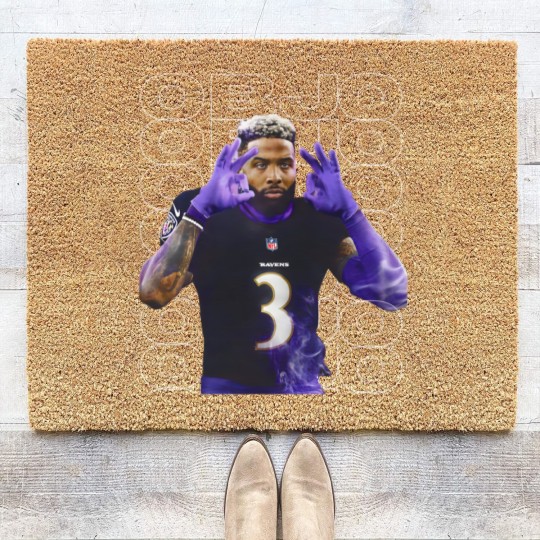 Discover OBJ Ravens Coir Doormats Odell Beckham Jr Coir Doormats Ravens Coir Doormats