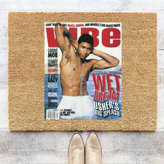 Discover Usher Cover Coir Doormats, Usher Album Coir Doormats, Retro Usher Coir Doormats