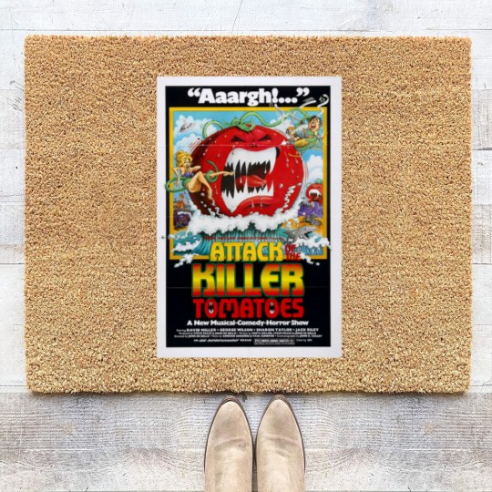 Discover Attack of the Killer Tomatoes 1978 Movie Poster Coir Doormats