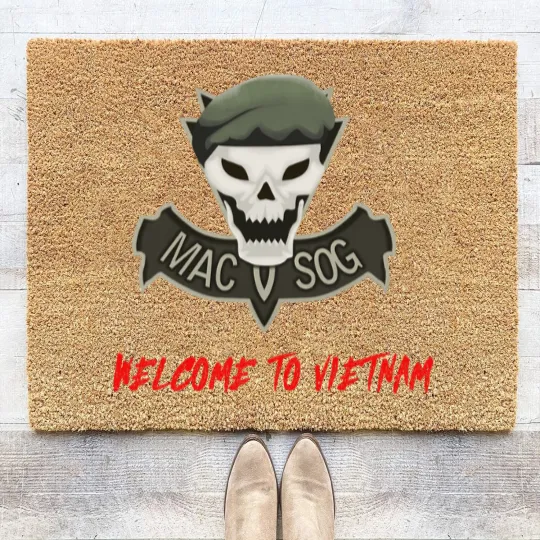 Discover macv sog welcome to vietnam Coir Doormats