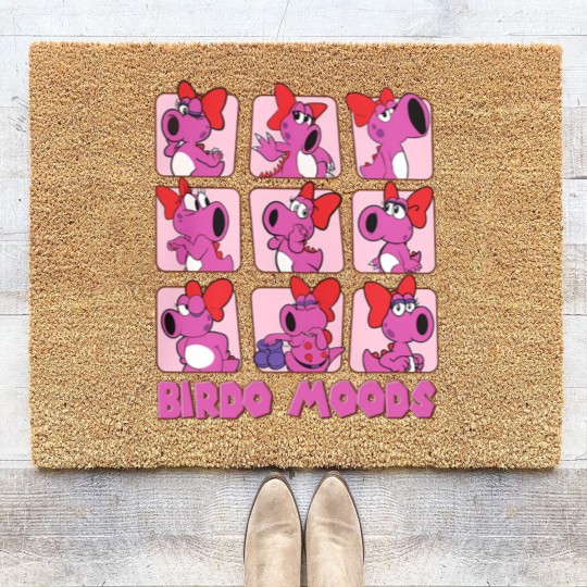 Discover Cute Birdo Moods Coir Doormats | Super