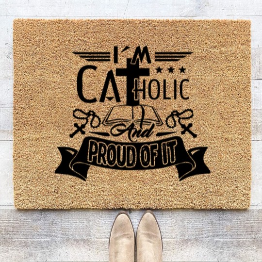 Discover Catholic Mug - I Am Catholic Coffee Mug Coir Doormats