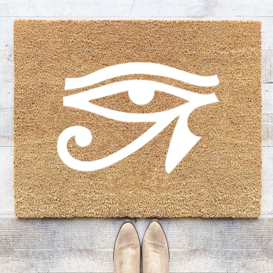 Discover Eye Ra Horus Black Coir Doormats