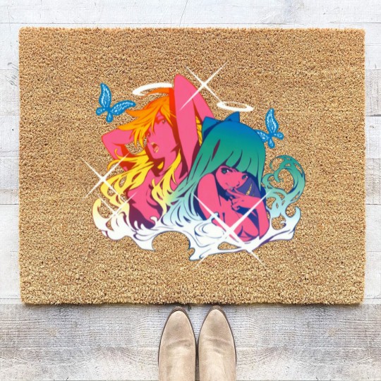Discover Panty and Stocking V2 Coir Doormats