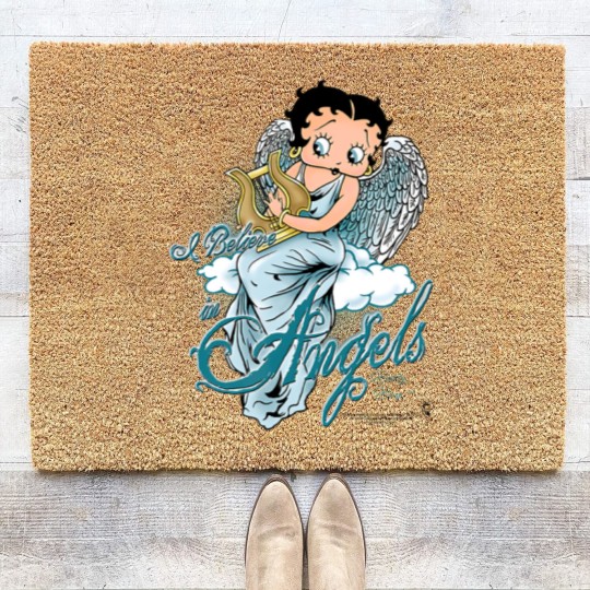 Discover Betty Boop I Believe in Angels Coir Doormats