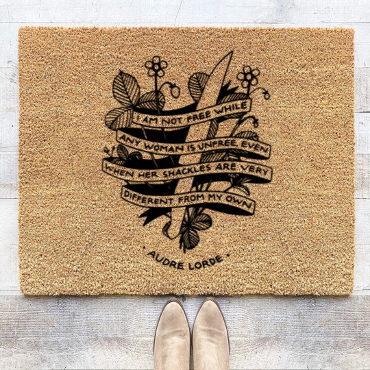 Discover Audre Lorde Feminist Quote Coir Doormats - 50% of Profits to the Abortion Care Network
