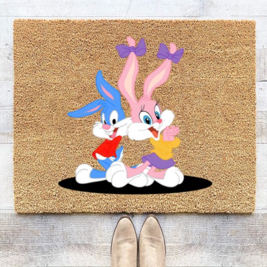 Discover Buster and Babs Bunny Coir Doormats