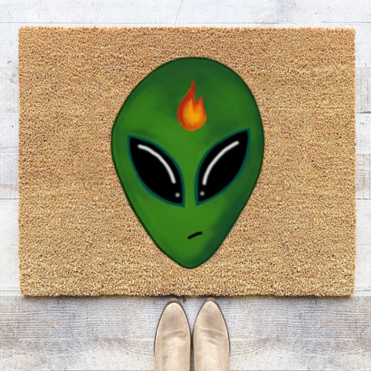 Discover Inciteful Alien Head Coir Doormats