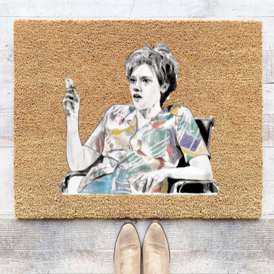 Discover MS RAFFERTY KATE MCKINNON - Graphite  Acrylic Drawing Coir Doormats
