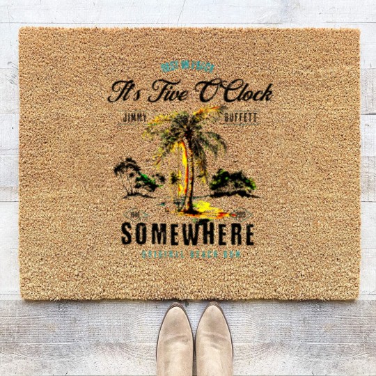 Discover Jimmy Buffett Memorial for Parrot Heads Club, Jimmy Buffett Parrot Coir Doormats