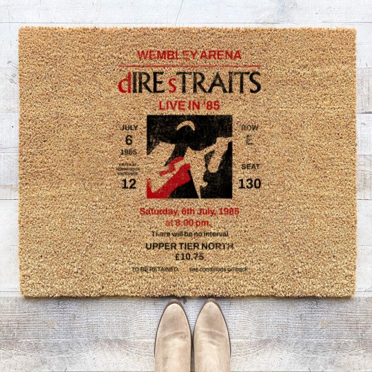 Discover Dire Straits Vintage Concert chandler Coir Doormats