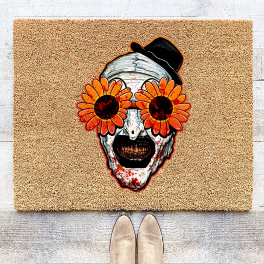 Discover Art The Clown Terrifier 2 Sunflower Sunglasses Horror Coir Doormats