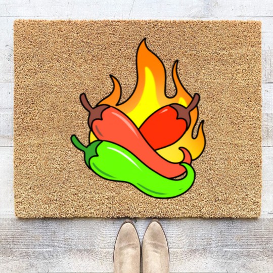 Discover hot peppers Coir Doormats