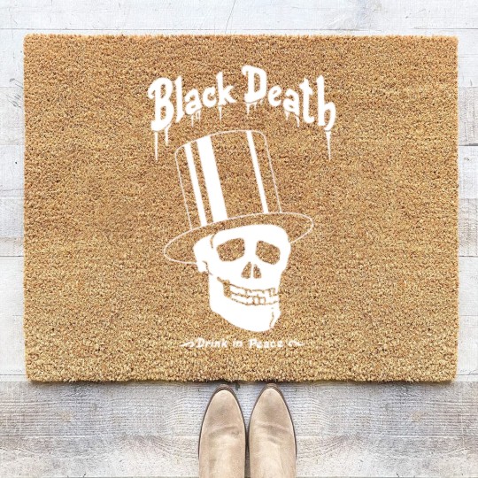 Discover Black Death Vodkas N Roses Coir Doormats