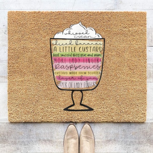 Discover Friends Thanksgiving Rachels Trifle Friends Funny Coir Doormats