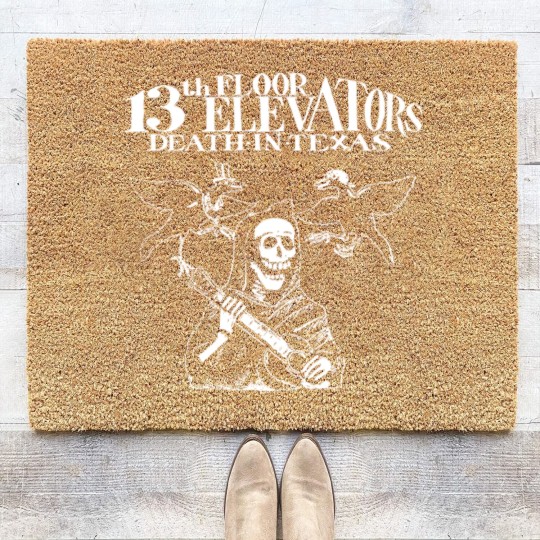 Discover 13th FLOOR ELEVATORS "Death in Texas" Coir Doormats OR