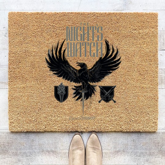 Discover Game Of Thrones The Nights Watch Black Coir Doormats