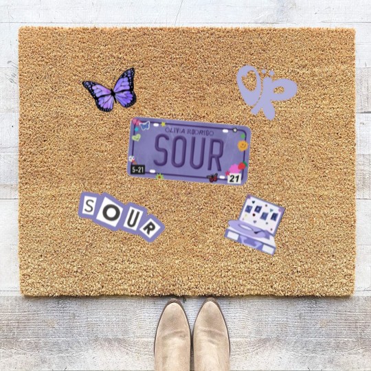 Discover Olivia Sour Tour 2023 Coir Doormats, Olivia Rodrigo Coir Doormats, Sour Album Coir Doormats
