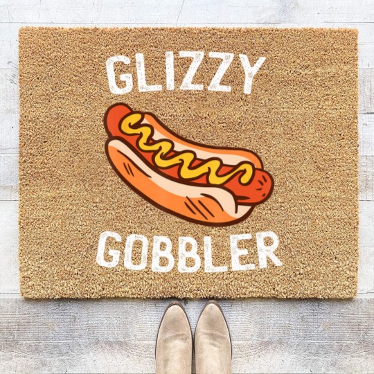 Discover glizzy gobbler Coir Doormats