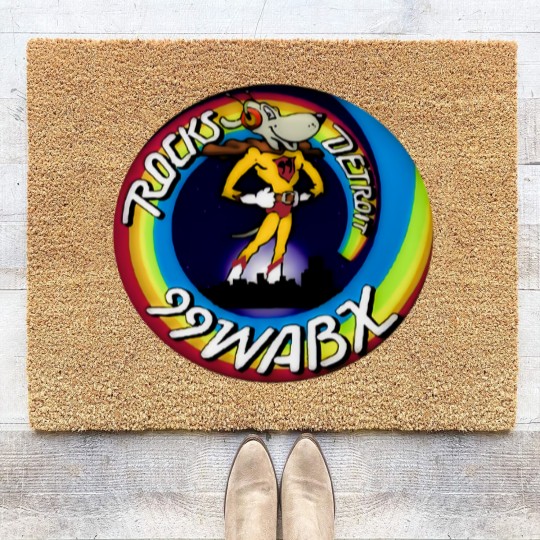 Discover RARE Vintage 1970s WABX Radio Station Detroit Rocks Coir Doormats