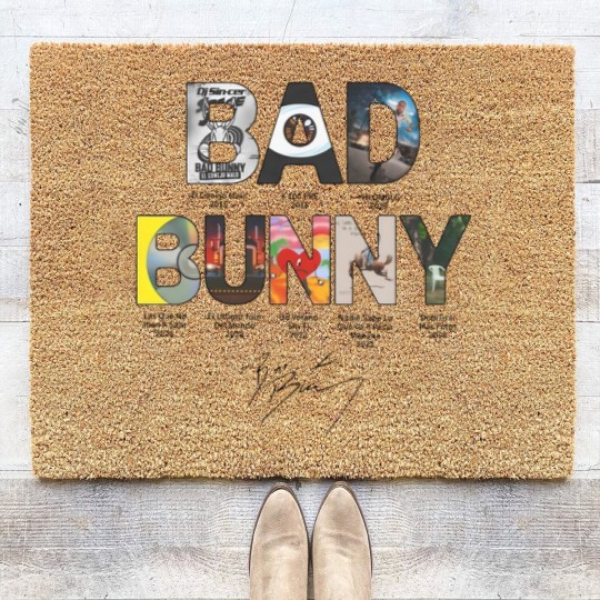 Discover Debi Tirar Ms Fotos Coir Doormats, Bad Bunny All Albums Coir Doormats, debi tirar mas fotos
