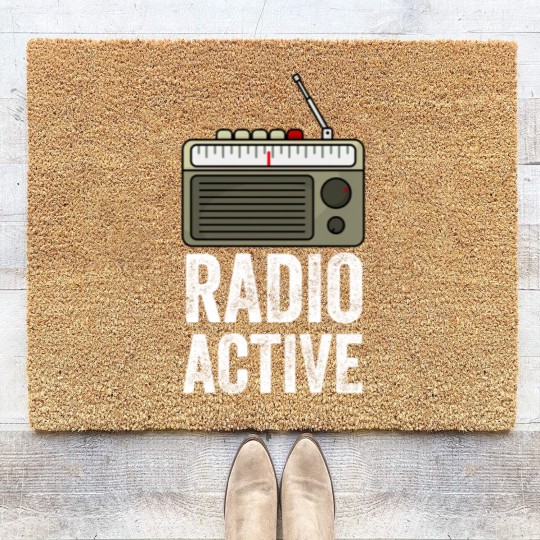 Discover Radio Active HAM Radio Gift Radio Operator Coir Doormats
