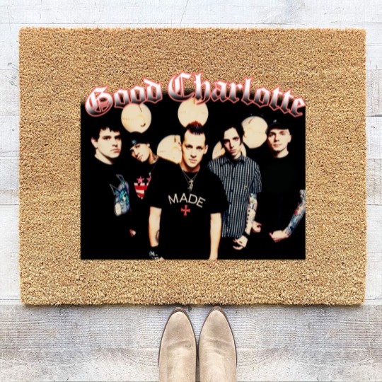 Discover Vintage Good Charlotte Rock Band Coir Doormats