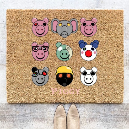 Discover thinknoodles piggy piggy Coir Doormats