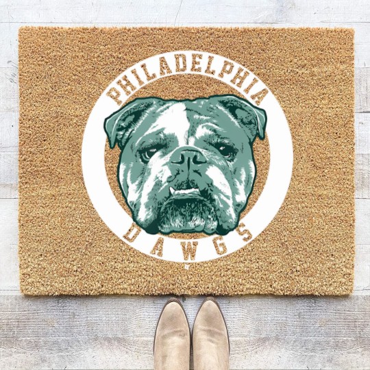 Discover philly dawgs philadelphia fooball shir Coir Doormats