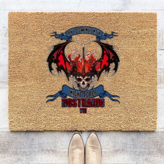 Discover Kriegshammer - Nostramo - Hail the Lord of the Night Variant Coir Doormats