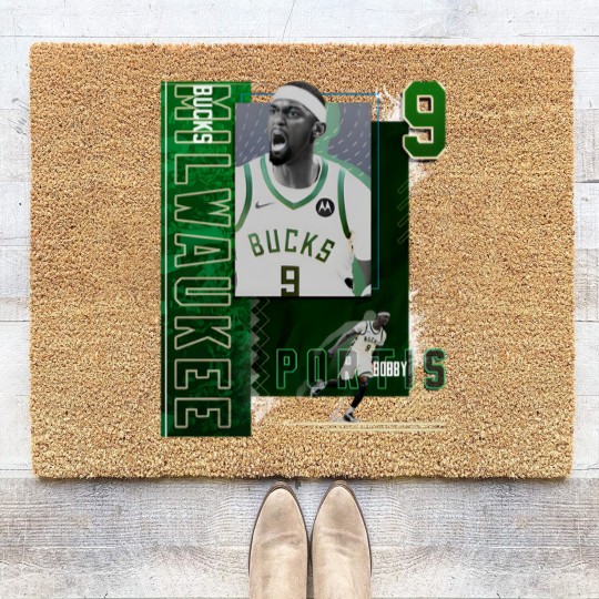 Discover Bobby Portis Basketball Paper Poster Bucks 2 - Bobby Portis - Coir Doormats