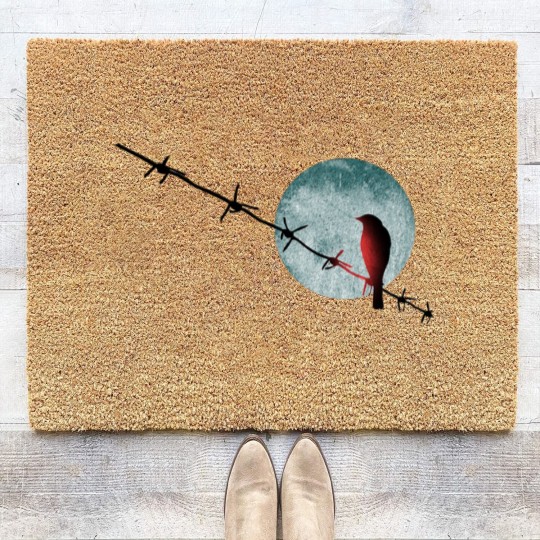 Discover Leonard Cohen - Bird On A Wire (ii) - Leonard Cohen - Coir Doormats