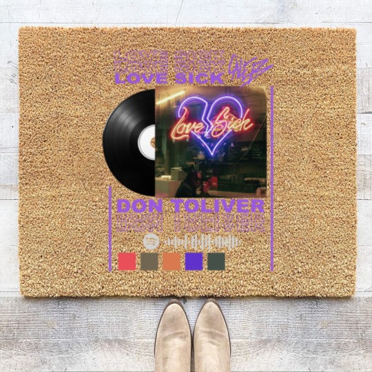 Discover Don Toliver Rap Coir Doormats, Love Sick Album 90s Y2K Merch Vintage Hiphop