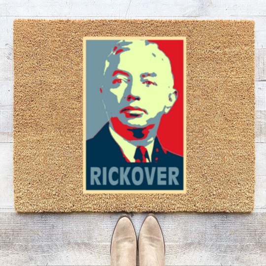 Discover Rickover, Rickover poster, Rickover Tribute Merch Coir Doormats
