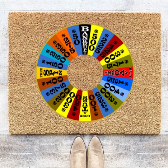 Discover Wheel of Fortune logo Coir Doormats Coir Doormats