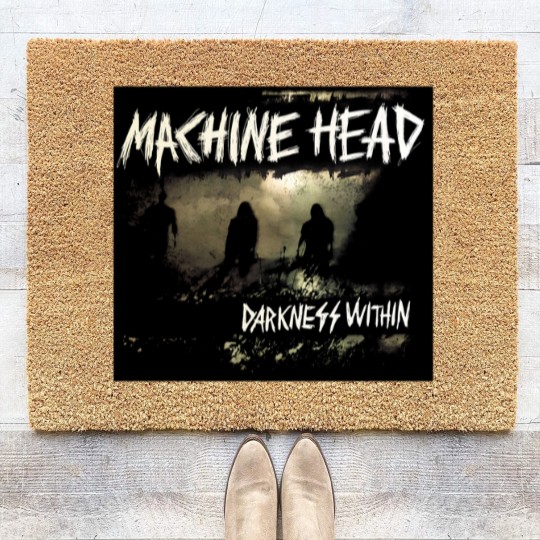 Discover Vintage Machine Head Darkness Within metal band Coir Doormats