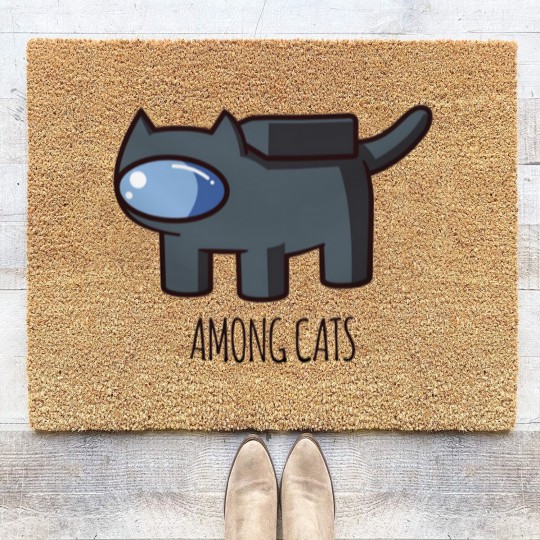 Discover Among Us black cat - Among Us - Coir Doormats