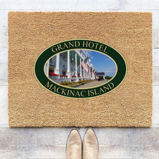 Discover Grand Hotel on Mackinac Island, Michigan Coir Doormats