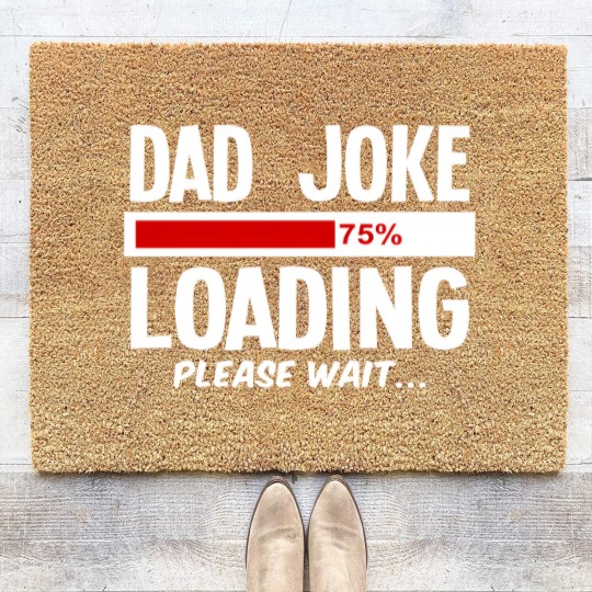 Discover dad joke loading Coir Doormats