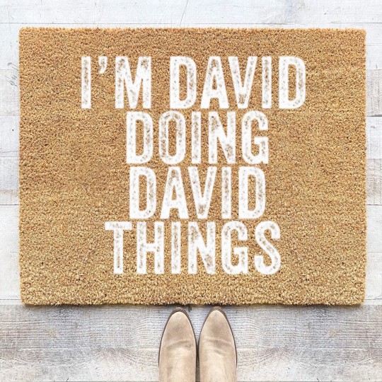 Discover I'm David Doing David Things Funny David Birthday Coir Doormats