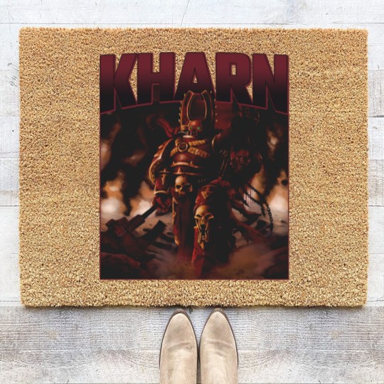 Discover Kharn the Betrayer World Eaters legion Chaos Space Marine Coir Doormats