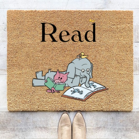 Discover It's A Good Day To Read Book - Elephant And Piggie Comic - Coir Doormats