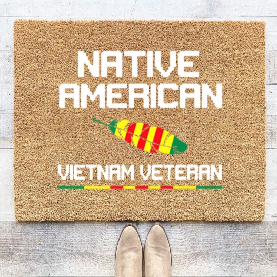 Discover Native American Vietnam Veteran Coir Doormats