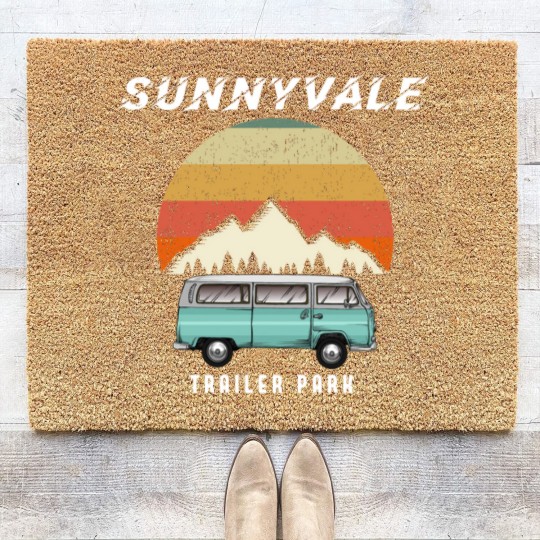 Discover Trailer Park SunnyVale Boys Vintage Gift Tri-blend Coir Doormats