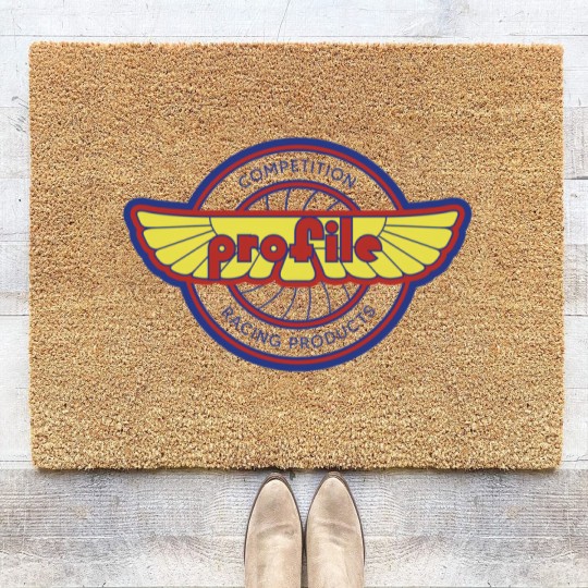 Discover Profile Competition Racing Products - Old School BMX Sticker Coir Doormats