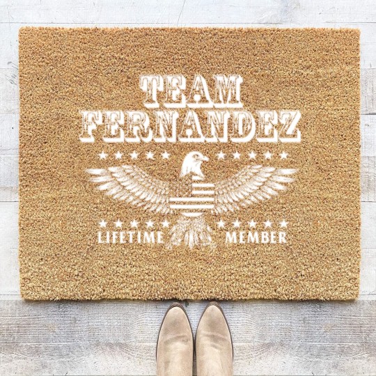 Discover Team Fernandez Last Name Surname Pride Coir Doormats